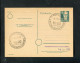 "SBZ" 1950, Postkarte Mi. P 35/03 SSt. "POTSDAM, DPD-Landes-Delegierten-Konferenz" (50124) - Postal  Stationery