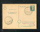 "SBZ" 1950, Postkarte Mi. P 35/03 SSt. "POTSDAM, DPD-Landes-Delegierten-Konferenz" (50124) - Interi Postali