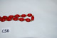 C56 Magnifique Collier De Perles Rouges - Halsketten