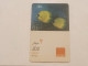 JORDAN-(JO-ORA-REF-0031)-fish Sea Yellow-(Card-plastic)-(77)-(JD2)-(38-00-87-68-82-47-42)-(?)-used Card - Jordanië