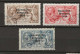 1922 USED Ireland "wide Date" Mi 37-39-I SG 64-66 - Used Stamps