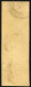 BADEN 1b O, 1851, 1 Kr. Schwarz Auf Braun, Nummernstempel 24, Im Senkrechten Fast Allseits Vollrandigen Dreierstreifen,  - Usados