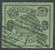 BRAUNSCHWEIG 10B O, 1864, 1/2 Gr. Schwarz Auf Lebhaftgraugrün, Bogenförmig Durchstochen 16, Nummernstempel 21 (Helmstedt - Braunschweig