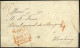 HAMBURG - GRENZÜBERGANGSSTEMPEL 1838, PAID..., Roter R4 Auf Briefhülle Von London An Das Mexikanische Generalkonsulat In - Prephilately