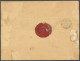 HELGOLAND 19Ab BRIEF, 1890, 1 M. Blaugrün/grauschwarz/mittelrosa Auf Nicht Ganz Vollständig Gesiegeltem Einschreibbrief  - Helgoland