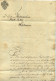 SACHSEN Sachsen 1826, Postvorschussbrief, Stempelpapier Von Rosswein Ins Nahegelegene Waldheim. Entwertet Mit Dem Zacken - [Voorlopers