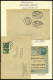 BAHNPOST Münster-Emden (verschiedene Züge Und Typen), 1896-1961, 12 Belege, Ein Briefstück Und Eine Beutelfahne, Meist P - Machines à Affranchir (EMA)