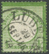 Dt. Reich 17b O, 1872, 1/3 Gr. Grausmaragdgrün Mit Hufeisenstempel LÜBECK (Sp 22-4), Ein Kurzer Zahn Sonst Pracht, Fotob - Other & Unclassified