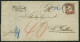 Dt. Reich 19 BRIEF, 1872, 1 Gr. Rotkarmin (Eckzahnfehler), Einzelfrankatur Auf Unterfrankiertem Auslandsbrief Mit K1 DRE - Storia Postale