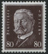 Dt. Reich 422 , 1928, 80 Pf. Hindenburg, Normale Zähnung, Pracht, Mi. 340.- - Neufs