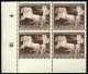 Dt. Reich 747 VB , 1940, 42 Pf. Braunes Band Im Unteren Linken Eckrandviererblock, Pracht, Mi. (480.-) - Unused Stamps