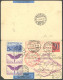 ZULEITUNGSPOST 55/57P BRIEF, Schweiz: 1930, Englandfahrt Mit Anschließender Südamerika-Rundfahrt Friedrichshafen-Friedri - Poste Aérienne & Zeppelin