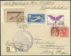 ZULEITUNGSPOST 207 BRIEF, Schweiz: 1933, Italienfahrt, Postabgabe Rom, Einschreibbrief Mit Idealem Sonderstempel Und Grü - Luft- Und Zeppelinpost