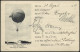 BALLON-FAHRTEN 1897-1916 20.9.19011, Deutscher Touring-Club Abt. Luftschiffahrt München, Abwurf Vom Ballon TOURING-CLUB  - Fesselballons