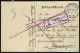 FELDPOST I.WK JETTINGEN (OBERELS.), 18.10.15 Auf Feldpostkarte Nach Kopenhagen, Blauer Zensurstempel Mülhausen (Els), P. - Bezetting 1914-18