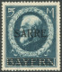 SAARGEBIET 30 , 1920, 5 M. Bayern-Sarre, Ungebraucht, Feinst, Gepr. Burger Und Fotoattest BPA, Mi. 1000.- - Other & Unclassified