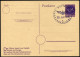 FREDERSDORF DR P 314I BRIEF, 1945, Ganzsachenkarte 6 Pf. Hitler Mit Propagandazudruck, Blanko Gestempelt Mit Aptiertem D - Autres & Non Classés
