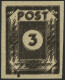 OST-SACHSEN 51btxDD , 1945, 3 Pf. Graubraun, Doppeldruck, Mit Plattenfehler VI, Pracht, Kurzbefund Ströh, Mi. (300.-) - Andere & Zonder Classificatie