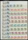 ROLLENMARKEN , 1961-73, Partie Rollenmarken Mit 5er-, 6er- Und 11er-Streifen Sowie Farbigen Zählnummern, U.a. Mit Mi.Nr. - Rollenmarken
