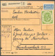 BUNDESREPUBLIK 138 BRIEF, 1954, 90 Pf. Posthorn, 3x Als Mehrfachfrankatur Auf Paketkarte Aus NIEDERLEIERNDORF, Davon 2 W - Autres & Non Classés