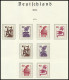 ZUSAMMENDRUCKE , 1972/4, Unfallverhütung, Kleine Komplette Partie Der Mi.Nr. W 38 - KZ 9b, 695/6, 698/9C/D Einzelmarken  - Zusammendrucke