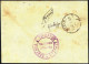 GRIECHENLAND 201 BRIEF, 1924, 80 L. Lilabraun Auf Militärpostbrief, Rückseitig Mit Violettem K3, Feinst - Other & Unclassified