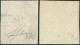 NEAPEL 5 O, 1858, 10 Gr. Dunkelbräunlichrosa, Platte I (Sassone Nr. 10b) Und 10 Gr. Karminrosa, Platte II (Sassone Nr. 1 - Neapel