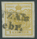 ÖSTERREICH BIS 1867 1Xd O, 1850, 1 Kr. Kadmiumgelb, Handpapier, Type III, L2 (ROKIT)ZAN, Breitrandig, Pracht, Fotobefund - Other & Unclassified