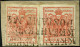 ÖSTERREICH 3X BrfStk, 1850, 3 Kr. Karmin, Handpapier, Type IIIa, 2x Auf Briefstück, Mit L2 K.K. FAHRENDES POSTAMT Nr. 4  - Oblitérés