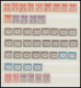 PORTOMARKEN , 1945-49, Postfrische Dublettenpartie Portomarken, U.a. 50x Mi.Nr. 189-200 In Bogenteilen Mit Plattennummer - Portomarken