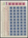 PORTOMARKEN , 1945-49, Postfrische Dublettenpartie Portomarken, U.a. 50x Mi.Nr. 189-200 In Bogenteilen Mit Plattennummer - Postage Due