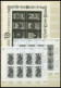 LOTS , 1988-98, Postfrische Partie Schwarzdrucke Bzw. 1 Buntdruck, Mit 13 Blocks Und 13 Einzelwerten, Dabei Mi.Nr. 2032, - Verzamelingen