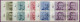 Delcampe - LOTS VB O, 1962-71, Saubere Partie Verschiedener Zentrisch Gestempelter Viererblocks, Nur Komplette Ausgaben, Pracht, Mi - Collections