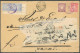 JAPAN - POST IN CHINA 3,5,6 BRIEF, 1903, 11/2 S. Ultramarin Im Senkrechten Eckrandpaar, 3 S. Lilabraun Und 4 S. Rosa Auf - Otros & Sin Clasificación