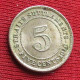 Straits Settlements 5 Cents 1918 - Other - Asia