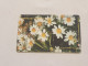 JORDAN-(JO-ALO-0023)-Chrysanthemum Flower-(115)-(1000-67367)-(1JD)-(7/2000)-used Card+1card Prepiad Free - Jordanië