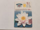JORDAN-(JO-ALO-0023)-Chrysanthemum Flower-(115)-(1000-67367)-(1JD)-(7/2000)-used Card+1card Prepiad Free - Jordanien