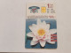 JORDAN-(JO-ALO-0023)-Chrysanthemum Flower-(115)-(1000-67367)-(1JD)-(7/2000)-used Card+1card Prepiad Free - Jordania