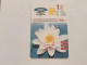 JORDAN-(JO-ALO-0023)-Chrysanthemum Flower-(117)-(1000-771695)-(1JD)-(7/2000)-used Card+1card Prepiad Free - Jordan