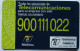 Spain 1000 Pta. Chip Card - Servicio Pymes - Basic Issues
