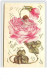Carte Gaufrée - A Gift Of Love - Angelot Dans Une Rose - Saint-Valentin
