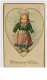 Carte Gaufrée - Greetings To My Valentine - Jeune Fille - Valentine's Day