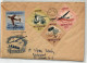 Magyar, 1964 Flugshow, Airshow, 1376-1383 2 Briefe Legiposta SST  - Parachutespringen