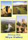 WYE VALLEY, MULTIPLE VIEWS, ARCHITECTURE, CASTLE, BRIDGE, ENGLAND, UNITED KINGDOM, POSTCARD - Herefordshire