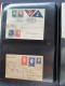 Delcampe - Cover 1932-1993, Ca. 90 Poststukken Met Gelegenheidsstempels Em Bijbehorend Aantekenstrookjes In Album - Collections