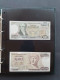 Delcampe - Kleine Verzameling Bankbiljetten Wereld Met O.a. Ceylon 100, 50 En 20 (2) Rupees 1979 In UNC In Album - Collections & Lots