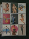 Delcampe - Collection Pin Up Girls Collector Cards Including Playboy, Vampirella Etc., Large Number Of Cards  in 2 Albums In Box - Other & Unclassified