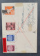 Cover 1940-1941, Fieldpost 4 Propaganda Cards Mocking Churchill And Chamberlain - All Used (one SS Fieldpost) In Envelop - Other & Unclassified