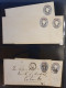 Delcampe - Cover 1887c. Onwards Collection Postal Stationery Envelopes And Wrappers, With Duplicates Used And Unused Including Post - Ceylan (...-1947)