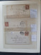 Delcampe - Cover 1850-1920 Ca. About 140 Covers/postal Stationery Including Stampless In Ring Binder - Autres & Non Classés